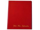 Executive Note Pad Holder - Red with Imprint